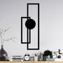 Wallity Astratto-1 Escultura de Pared de Metal Negra